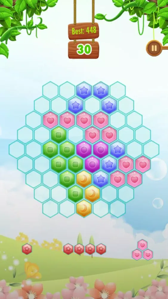 Screenshot di Hexic Mania-Hexagon Fit:10/10