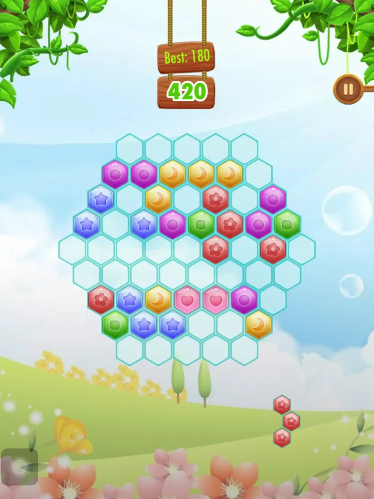 Screenshot di Hexic Mania-Hexagon Fit:10/10