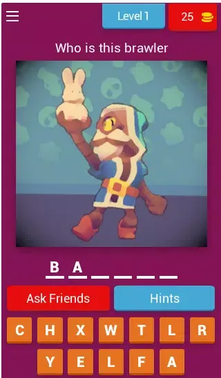 Guess The Brawlers ! - Guess The Game Character 스크린샷