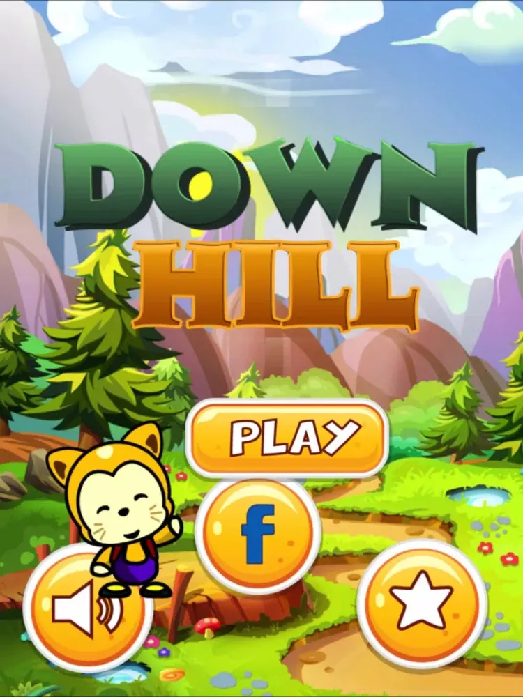 Скриншоты Down Hill : Jumping Game iPad 