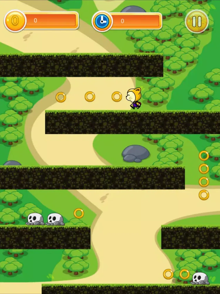 Скриншоты Down Hill : Jumping Game iPad 