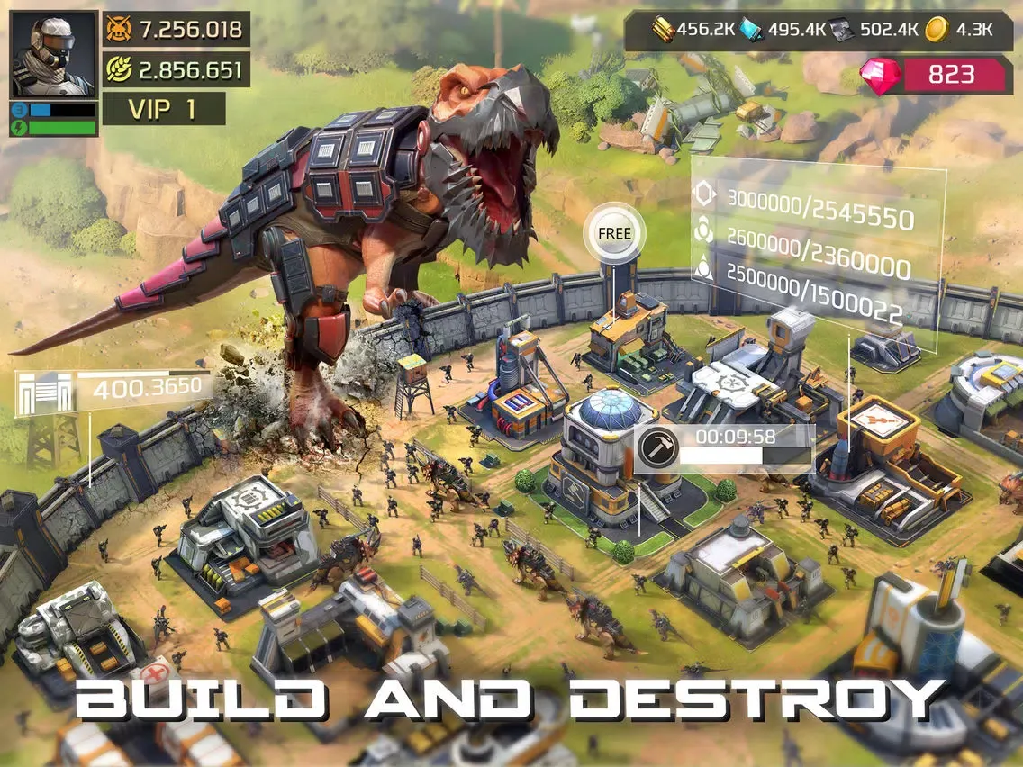 Tangkapan layar Dino War: Rise of Beasts iPad 