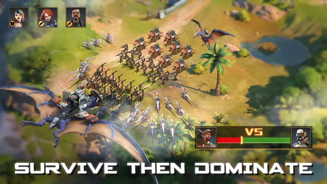 Tangkapan layar Dino War: Rise of Beasts