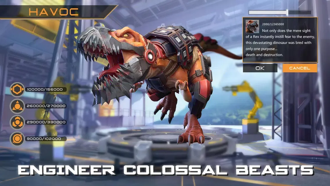 Tangkapan layar Dino War: Rise of Beasts