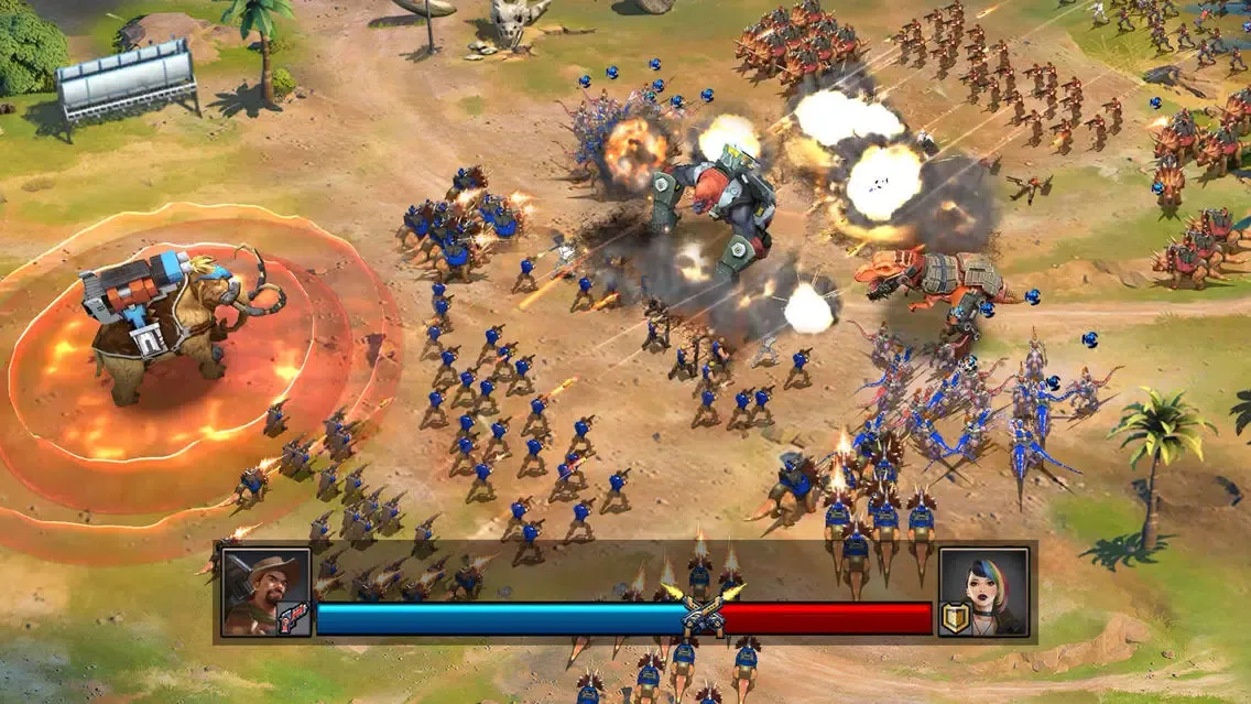Tangkapan layar Dino War: Rise of Beasts