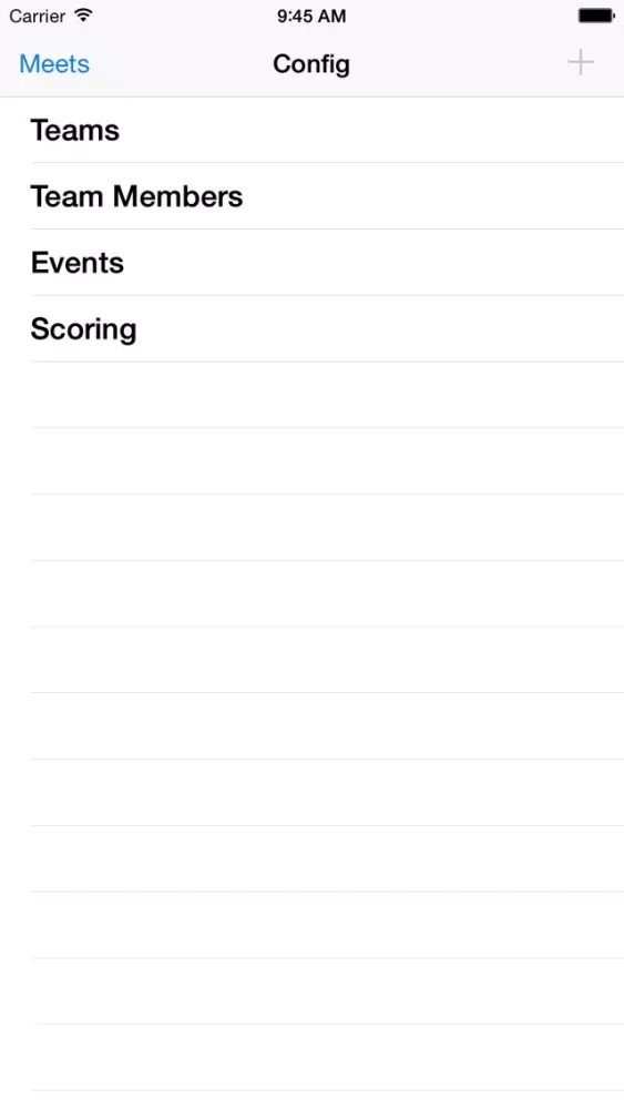 ภาพหน้าจอของ Swim Meet Scoring Advanced