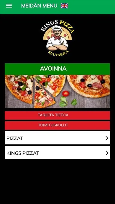 ภาพหน้าจอของ Kings Pizza Suutarila