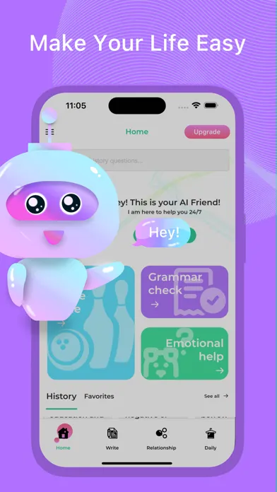 Capturas de tela do AI Friend: Chat Bot & Writing