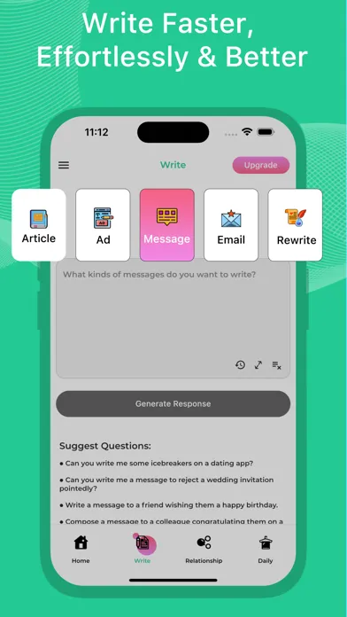 Capturas de tela do AI Friend: Chat Bot & Writing