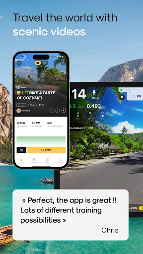 Zrzuty ekranu Kinomap: Ride Run Row Indoor