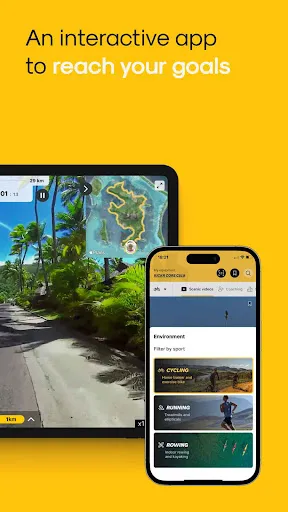 Zrzuty ekranu Kinomap: Ride Run Row Indoor