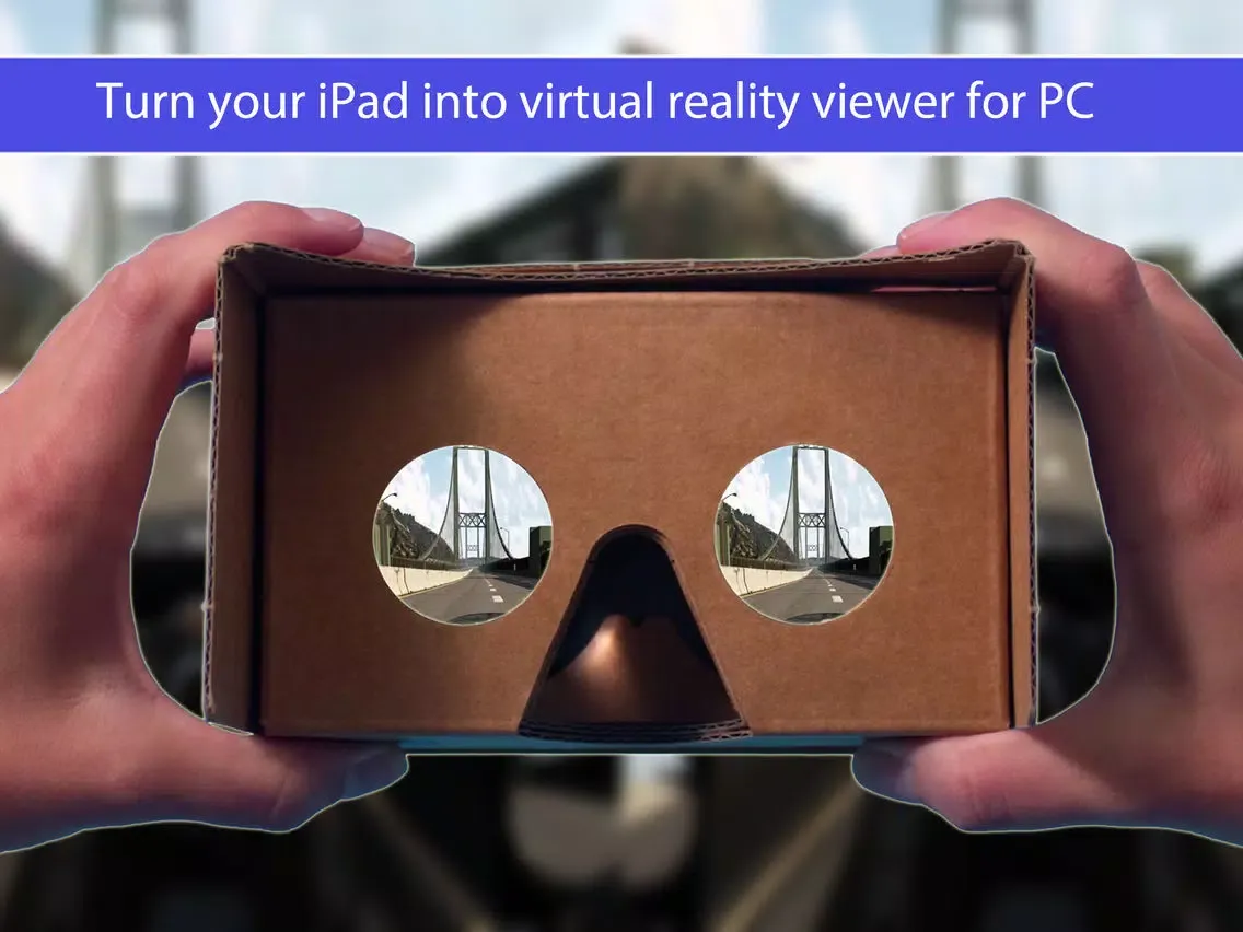 Tangkapan skrin KinoVR virtual reality headset iPad 