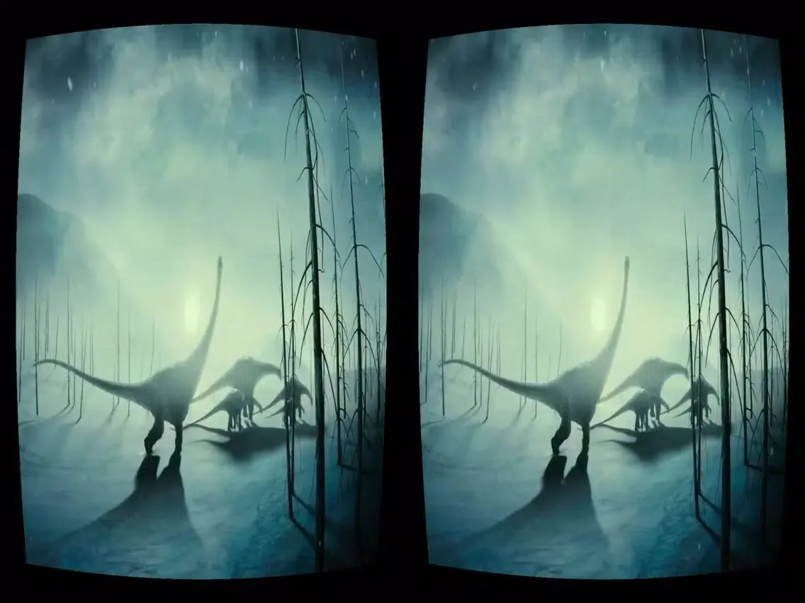 Tangkapan skrin KinoVR virtual reality headset iPad 