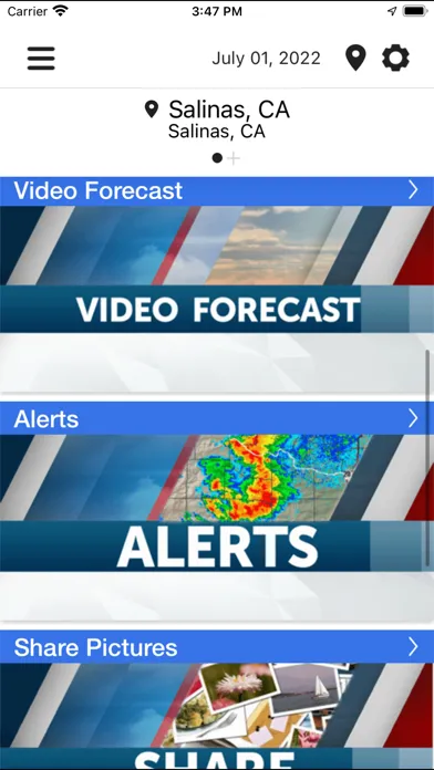 KION Weather Authority سکرین شاٹس