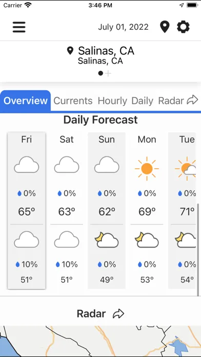 KION Weather Authority سکرین شاٹس