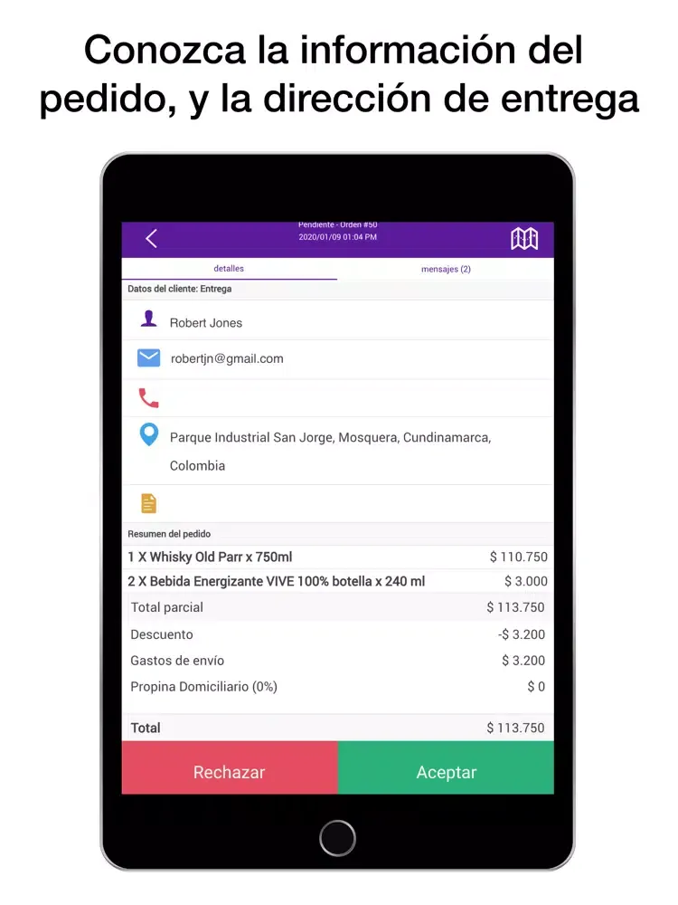 Kiosco - para entregador iPad 应用截图