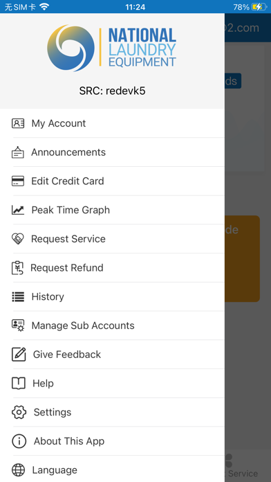 Screenshot di National Wash Laundry Pay
