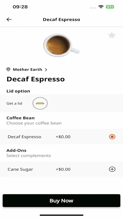 Zrzuty ekranu Mother Earth Coffee