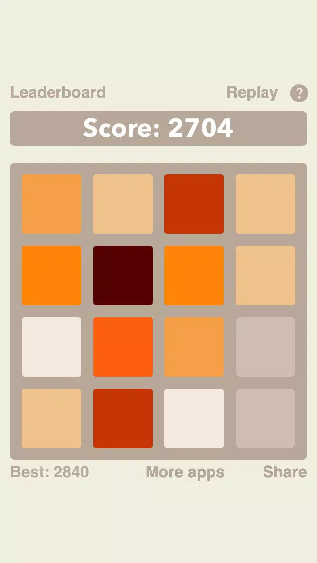 ColorMania - A new twist on 2048 (guess the color and merge them to get the darkest tile) Ekran Görüntüleri