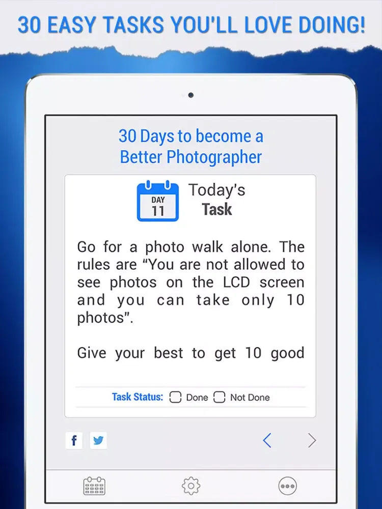 Better Photographer in 30 Days iPad  Screenshots