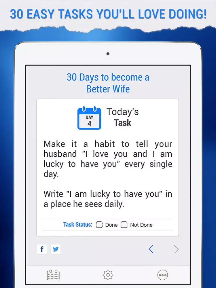 Be a Better Wife in 30 Days iPad  스크린샷