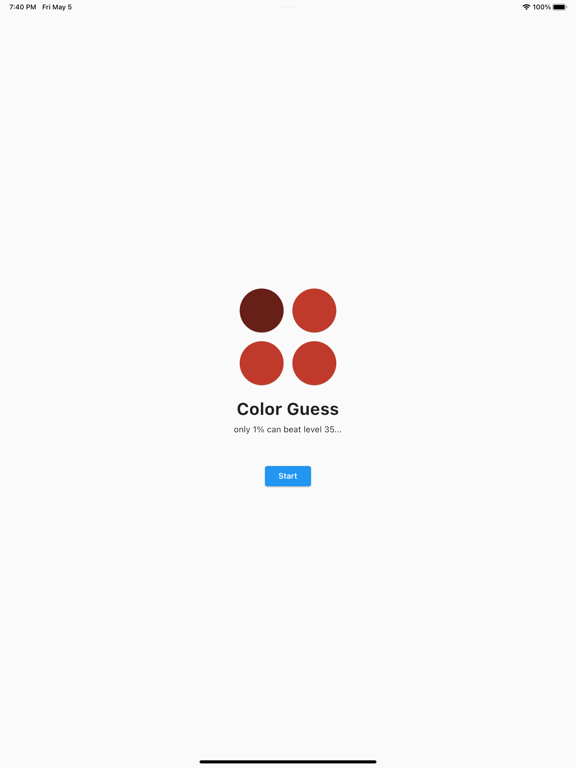 Tangkapan skrin Color Guess - Vision Test iPad 