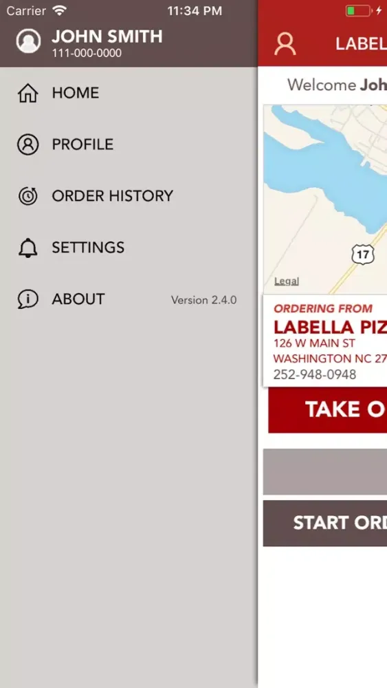 LA BELLA PIZZA & PASTA Screenshots