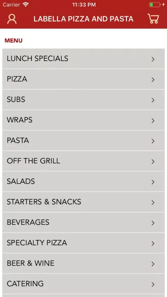 LA BELLA PIZZA & PASTA Screenshots