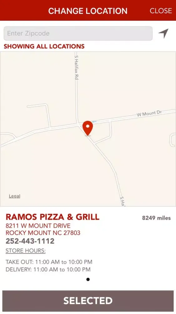 ภาพหน้าจอของ Ramos Pizza and Grill Rocky Mount