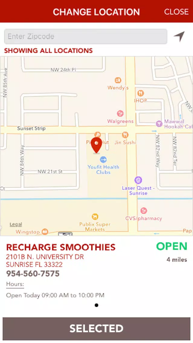 Capturas de tela do Recharge Smoothies