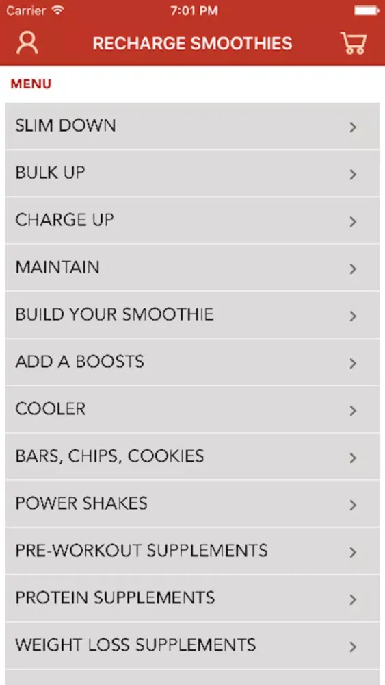 Capturas de pantalla de Recharge Smoothies