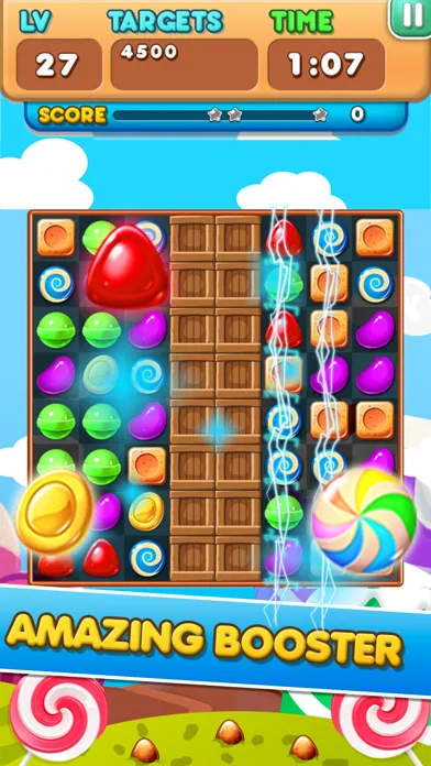 Candy Frenzy Match 3 سکرین شاٹس