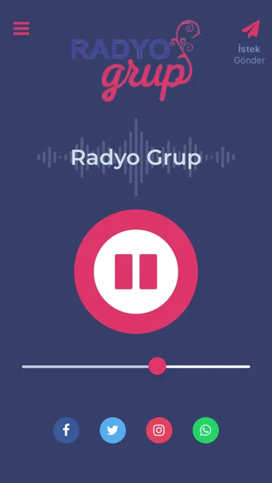Tangkapan skrin Radyo Grup