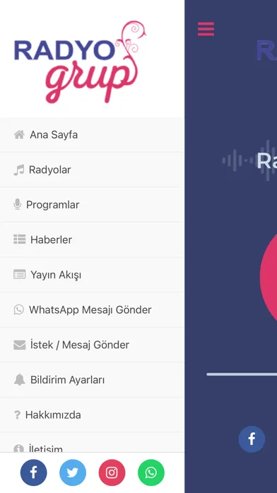 Tangkapan skrin Radyo Grup