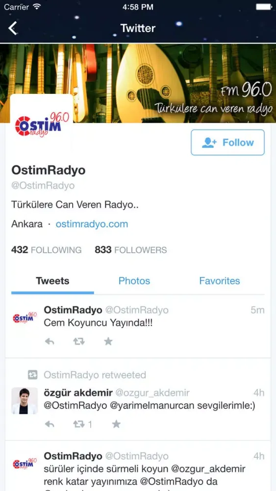 Ostim Radyo স্ক্রিনশট
