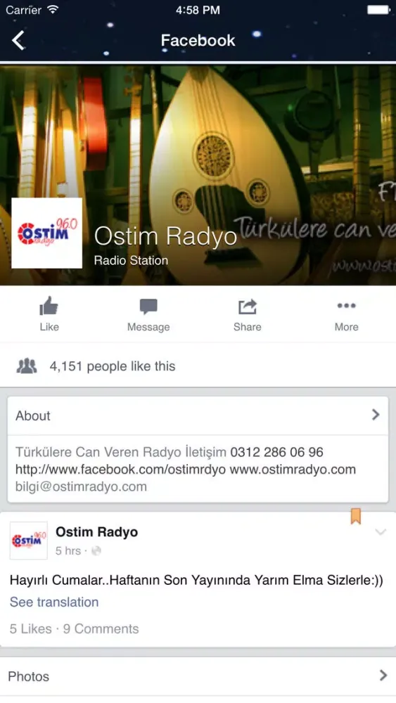 Ostim Radyo স্ক্রিনশট