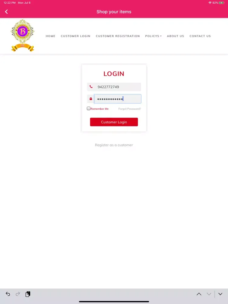 Bhuvaneshwari Provision iPad 应用截图