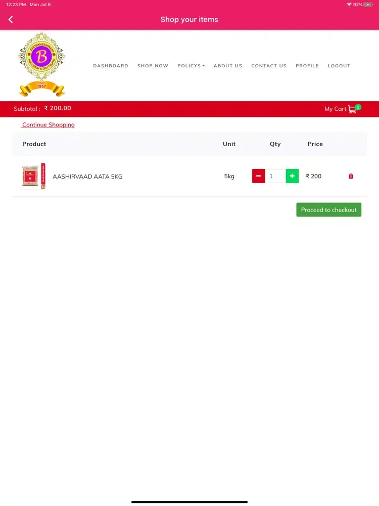 Bhuvaneshwari Provision iPad 应用截图