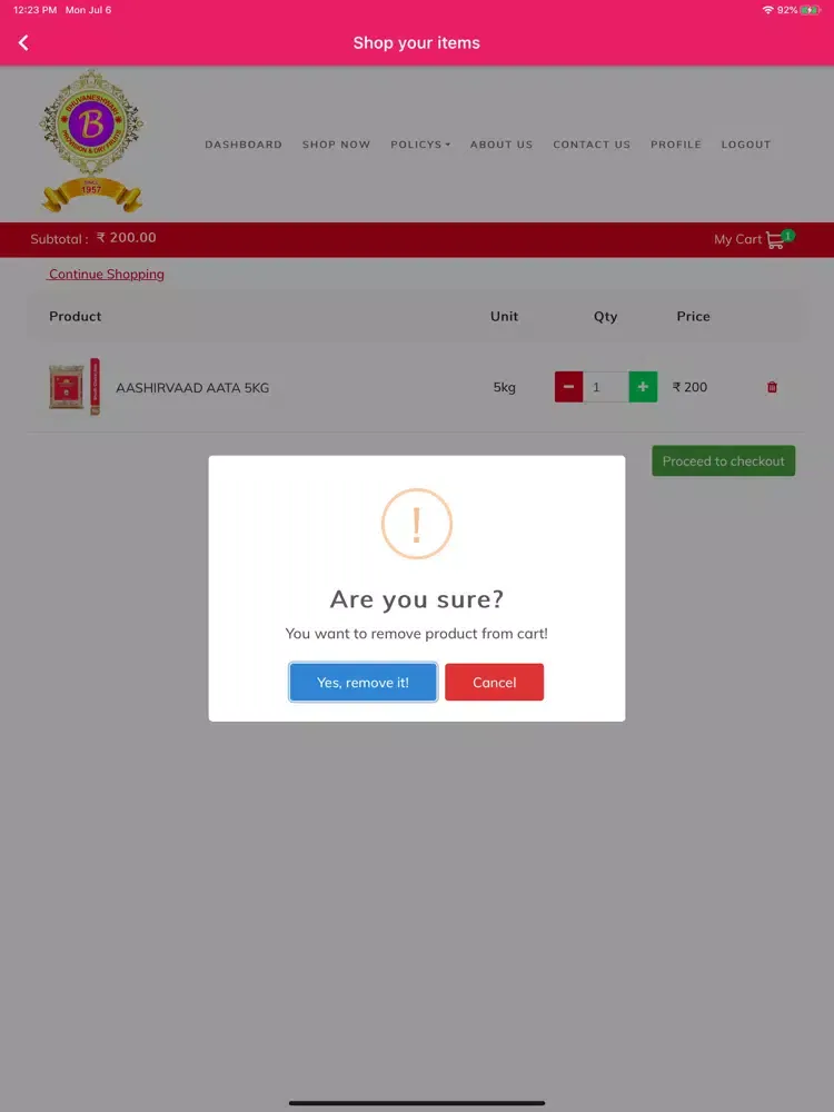 Bhuvaneshwari Provision iPad 应用截图
