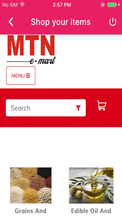 Screenshot di MTN e-mart