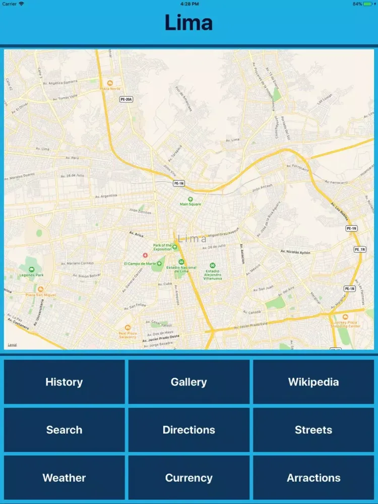 Lima Peru Tourist Places iPad  سکرین شاٹس