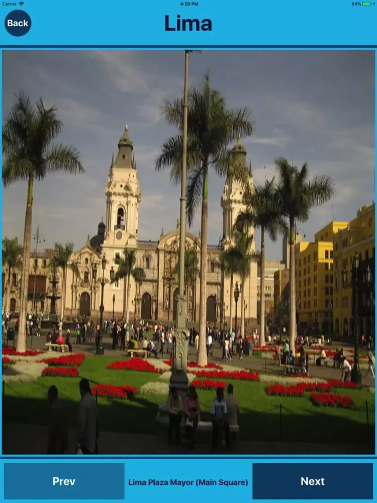 Lima Peru Tourist Places iPad  سکرین شاٹس