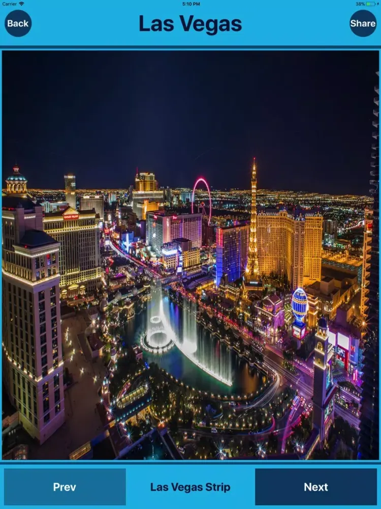 Скриншоты Las Vegas USA Tourist Places iPad 
