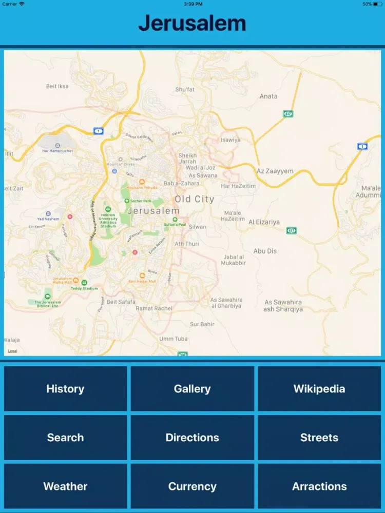 Скриншоты Jerusalem Israel Tourist Place iPad 