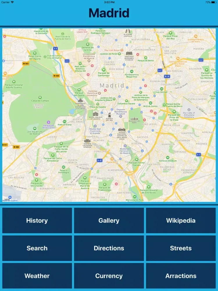 Скриншоты Madrid Spain, Tourist City iPad 