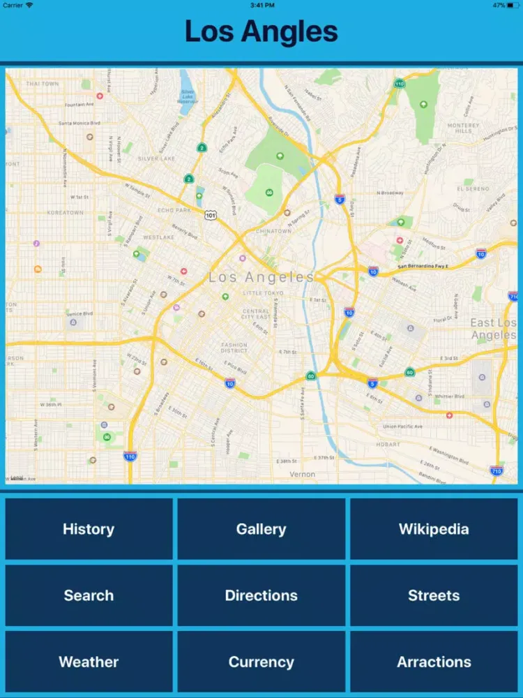 Los Angles USA Tourist Places iPad  Ekran Görüntüleri