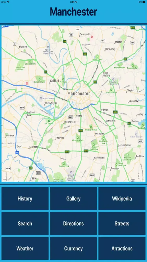 Manchester UK Tourist Places Screenshots