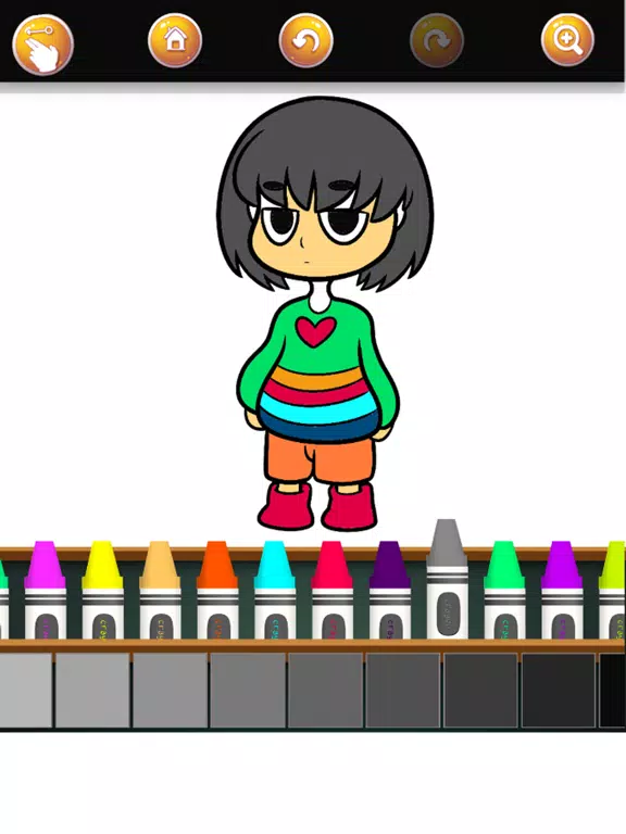 Super Sans Coloring Book iPad  Screenshots
