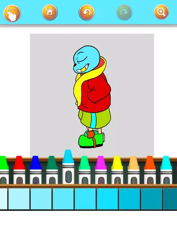 Screenshot di Super Sans Coloring Book iPad 