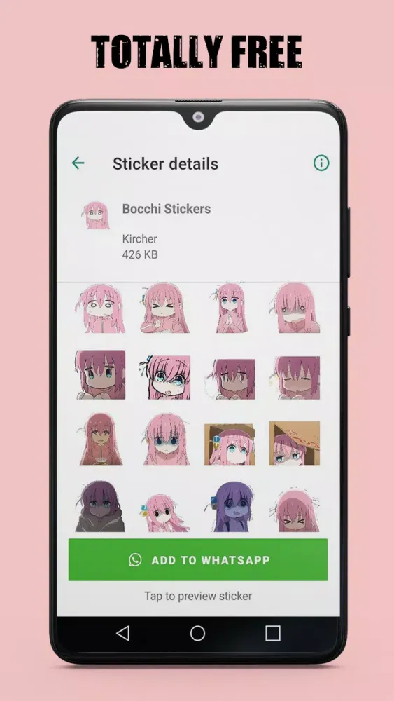 ภาพหน้าจอของ Bocchi the rock stickers